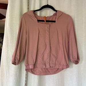 SaturdaySunday zippered shirt/hoodie, dusty pink